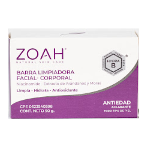 BARRA LIMPIADORA FACIAL-CORPORAL 90GR (ZOAH)